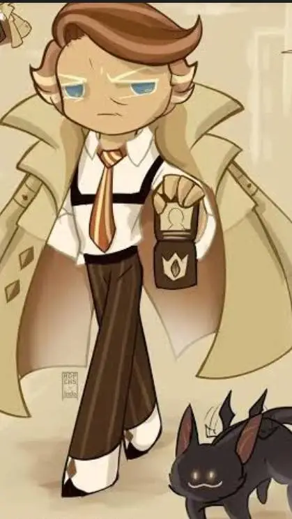 ai character: almond cookie  background