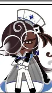 ai character: espresso cookie background