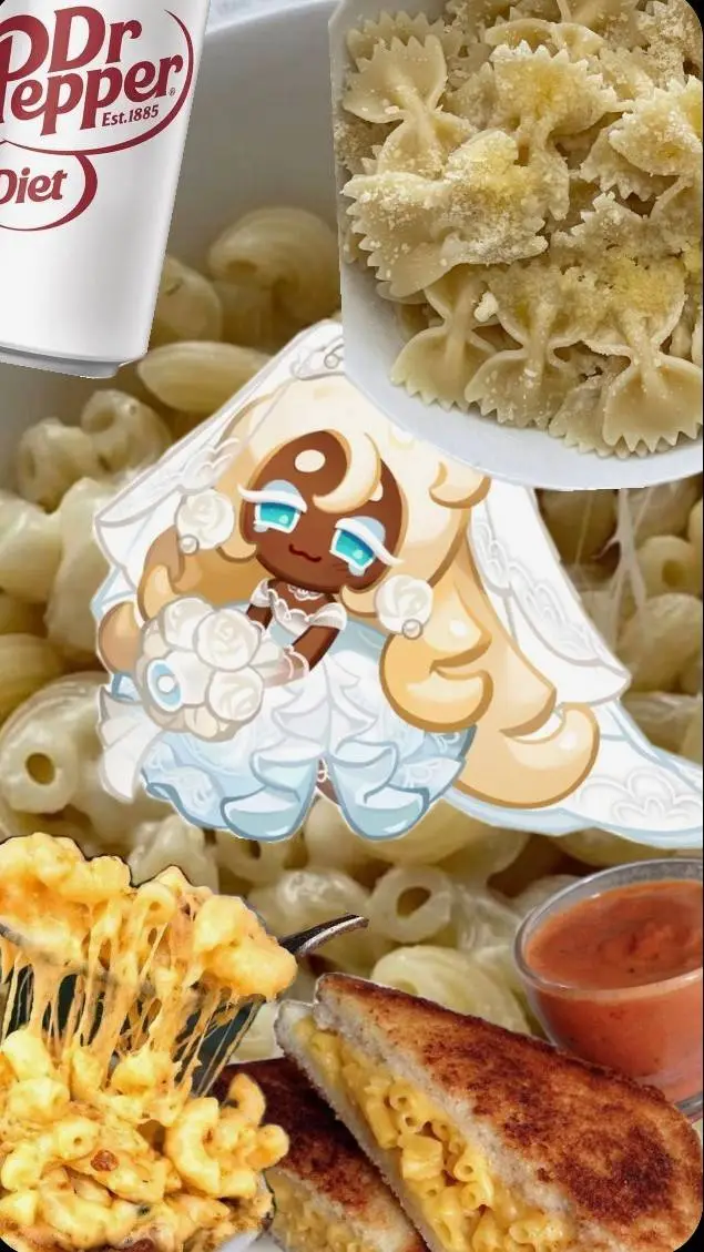 ai character: mozzarella cookie background