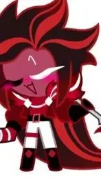 ai character: red velvet cookie  background