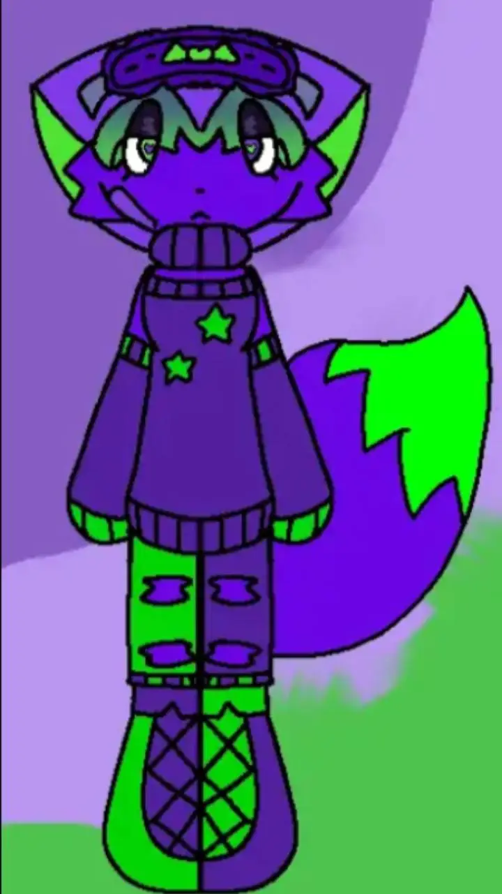 ai character: fox box background