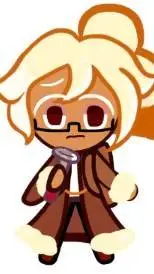 ai character: root beer cookie  background