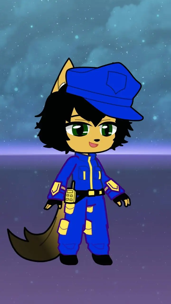 ai character: Walnut German Shep background