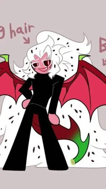 ai character: pitaya dragon  background