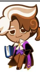 ai character: cappuccino cookie background