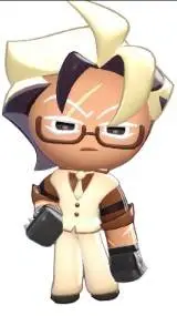 ai character: camembert cookie  background