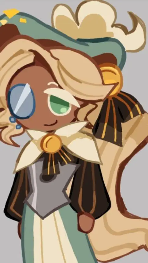 ai character: eclair cookie background