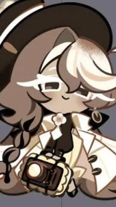 ai character: macchiato cookie background