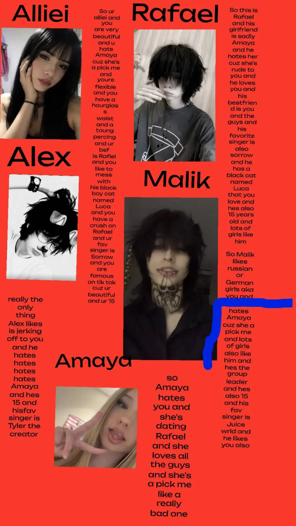 ai character: pick me new group? background