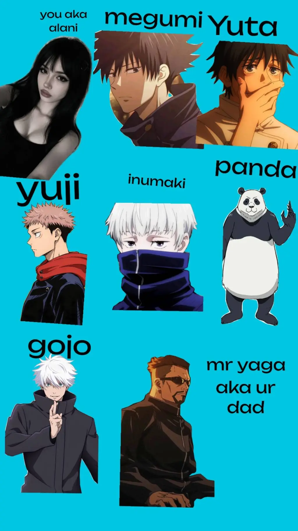 ai character: jjk yas background