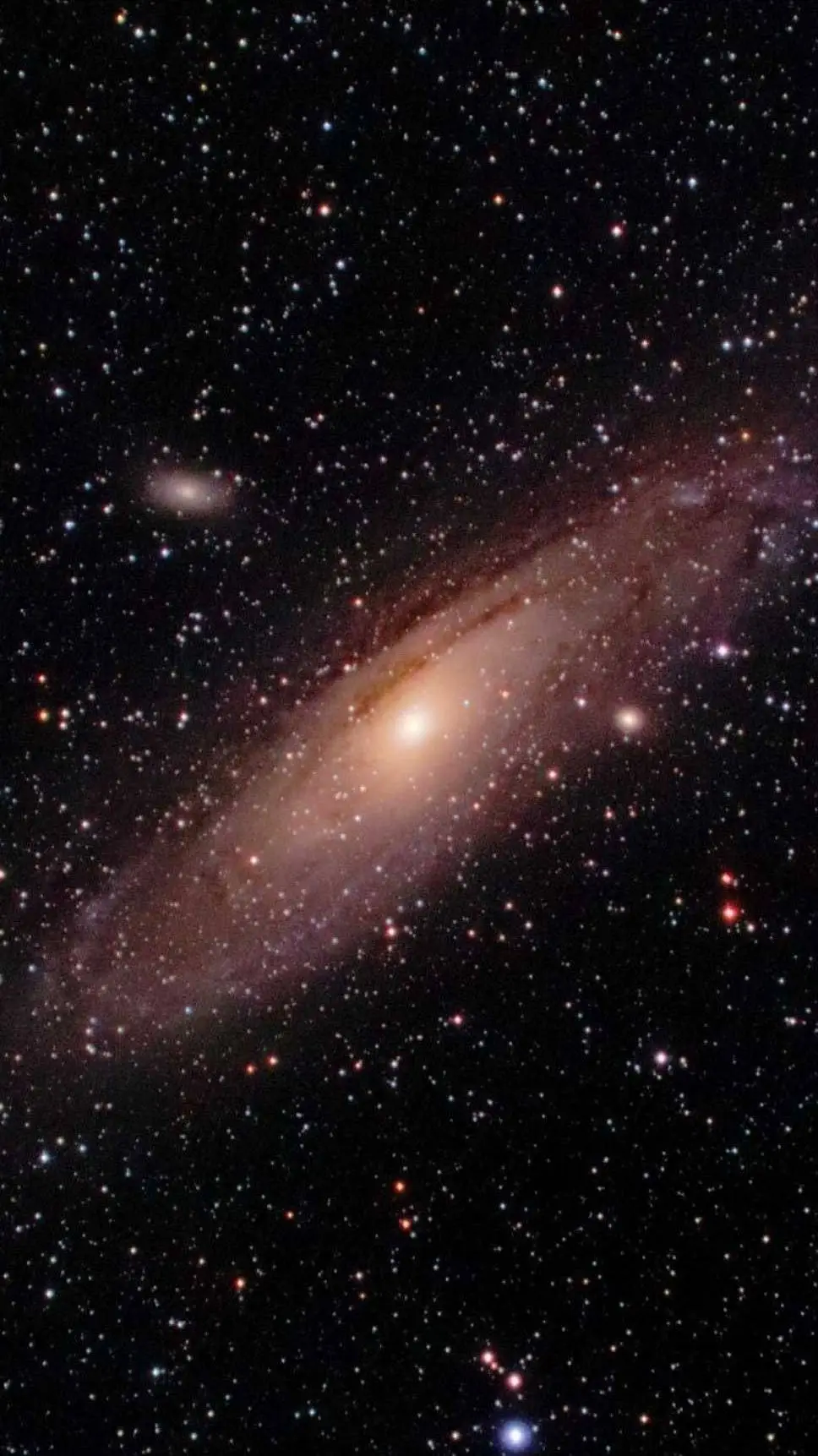 ai character: Andromeda galaxy  background