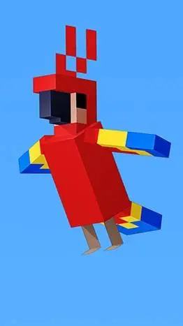 ai character: Parrot(minecraft) background