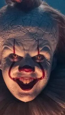 ai character: pennywise  background