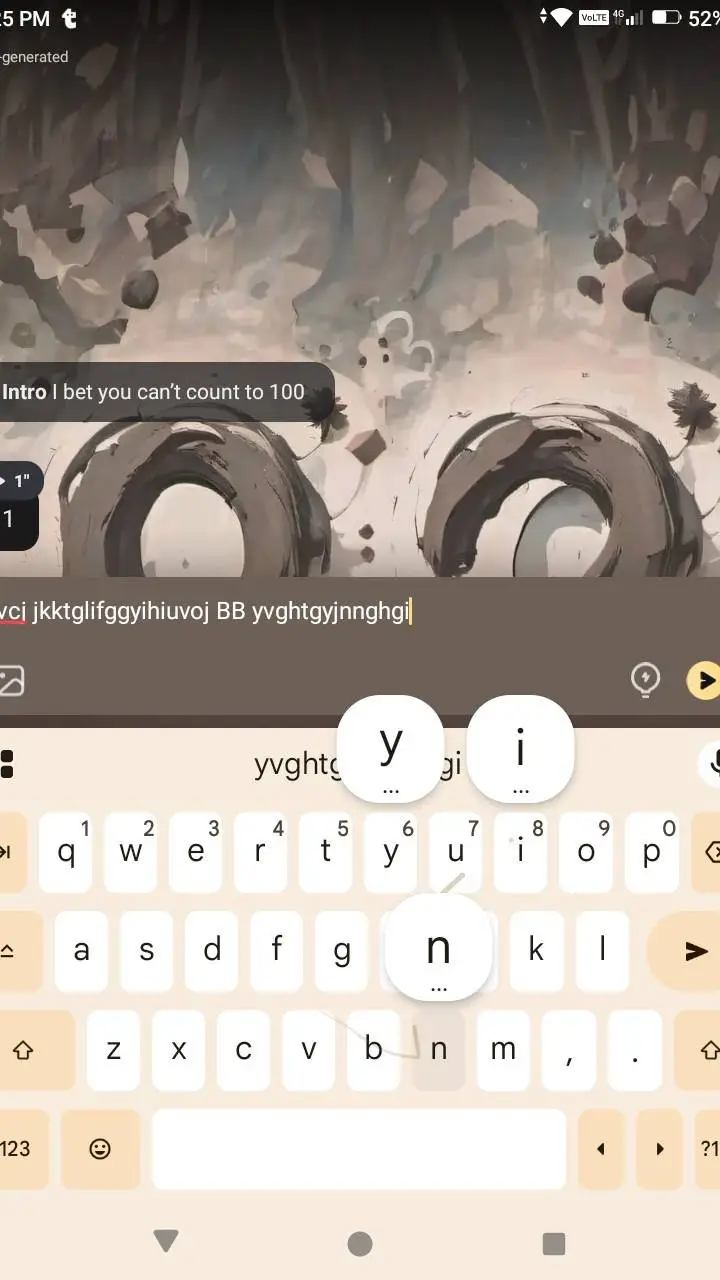 ai character: count to 100 background