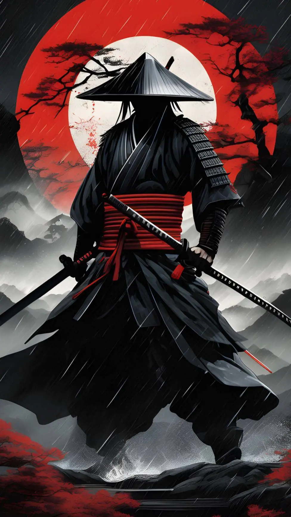 ai character: самурай  background