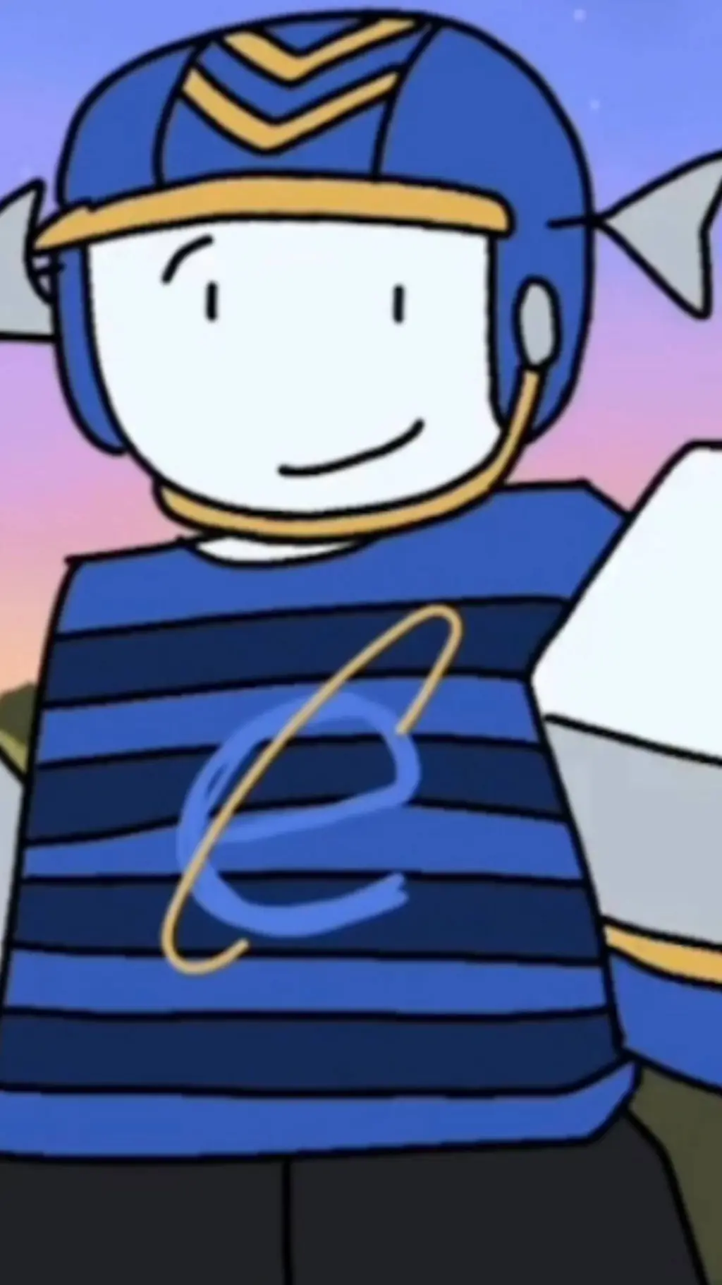 ai character: космо-гол background