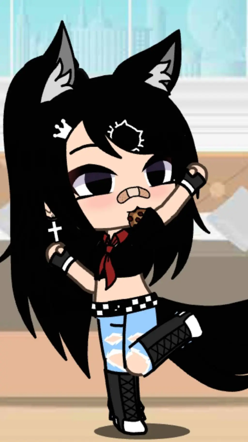 ai character: кексик background