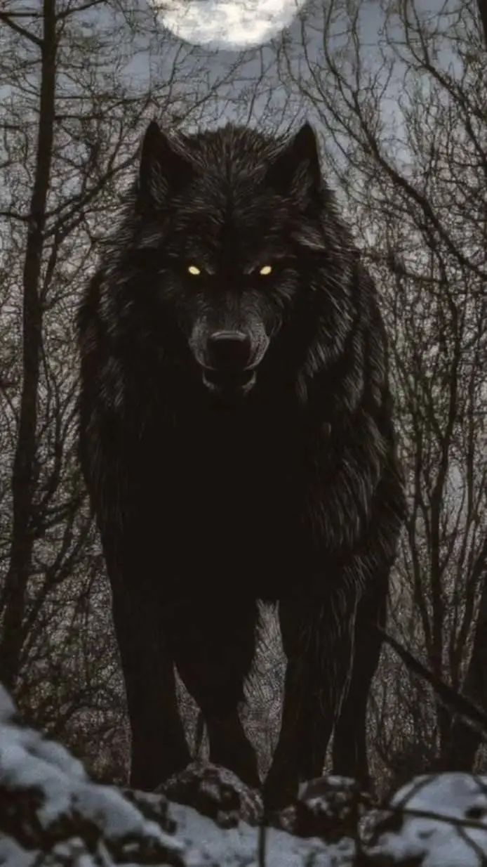 ai character:  (🐺:волк:🐺) background