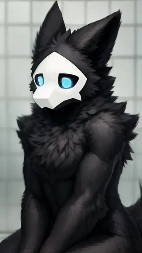 ai character: синий вол background