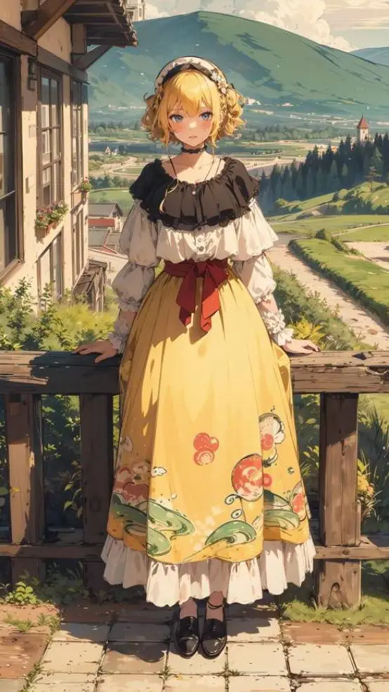 ai character: goth in the woods  background