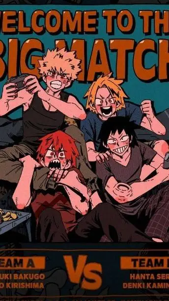 ai character: Mha sleepover background
