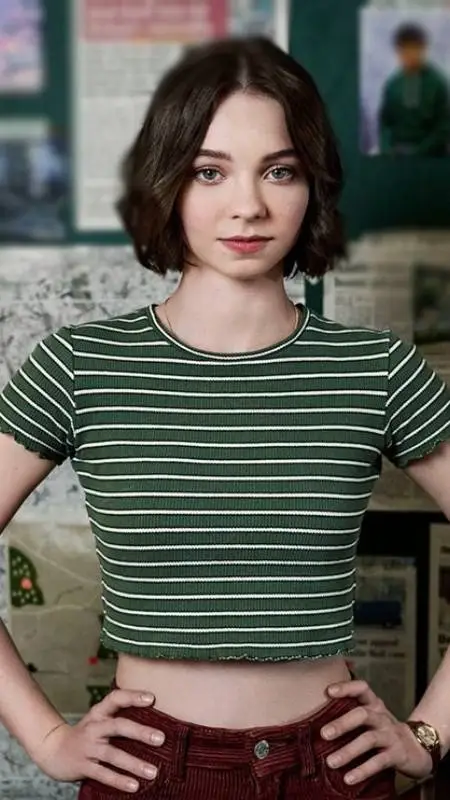 ai character: Emma myers  background