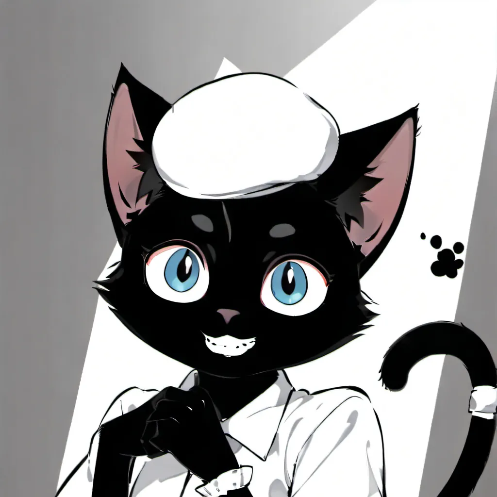 chat with ai character: Cartoon cat