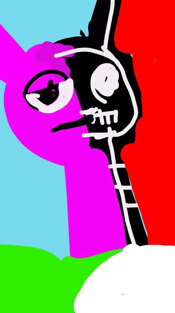 ai character: x-ray durple background