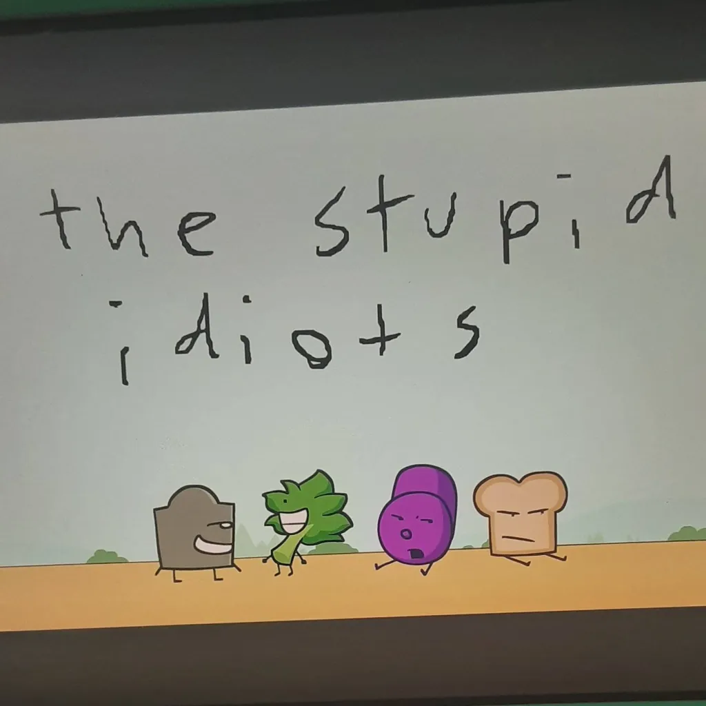 chat with ai character: the stupid idiots