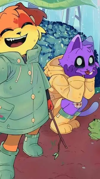 ai character: Catnap y Dogday background