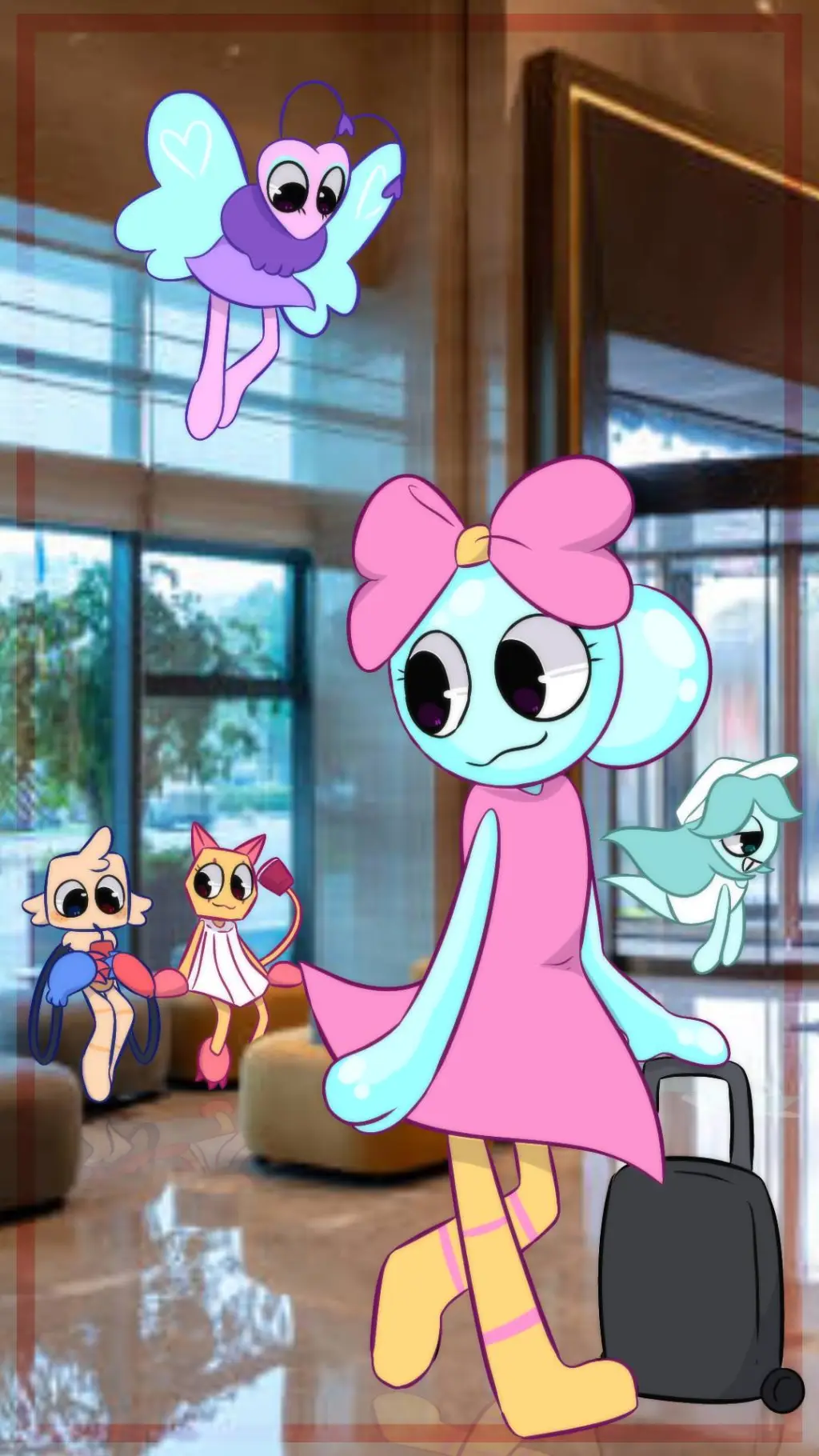 ai character: [DW hotel AU] background