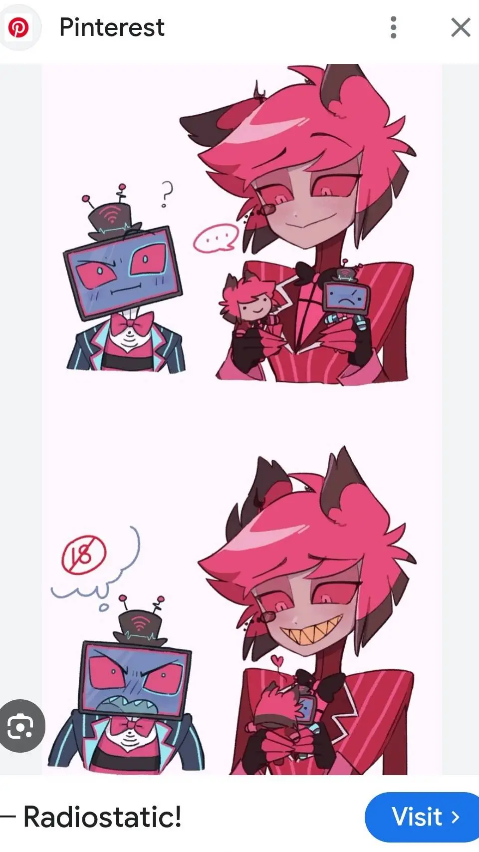 ai character: radiostatic  background