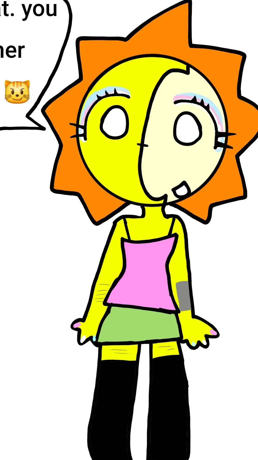 ai character: tsams sun trans au background