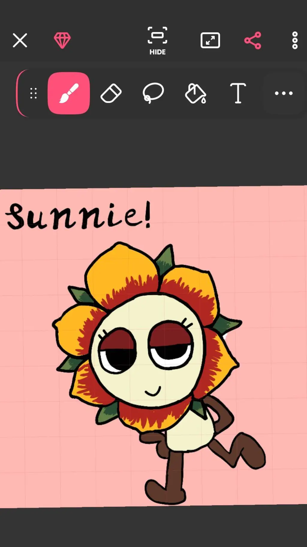 ai character: Sunnie DW (OC)  background