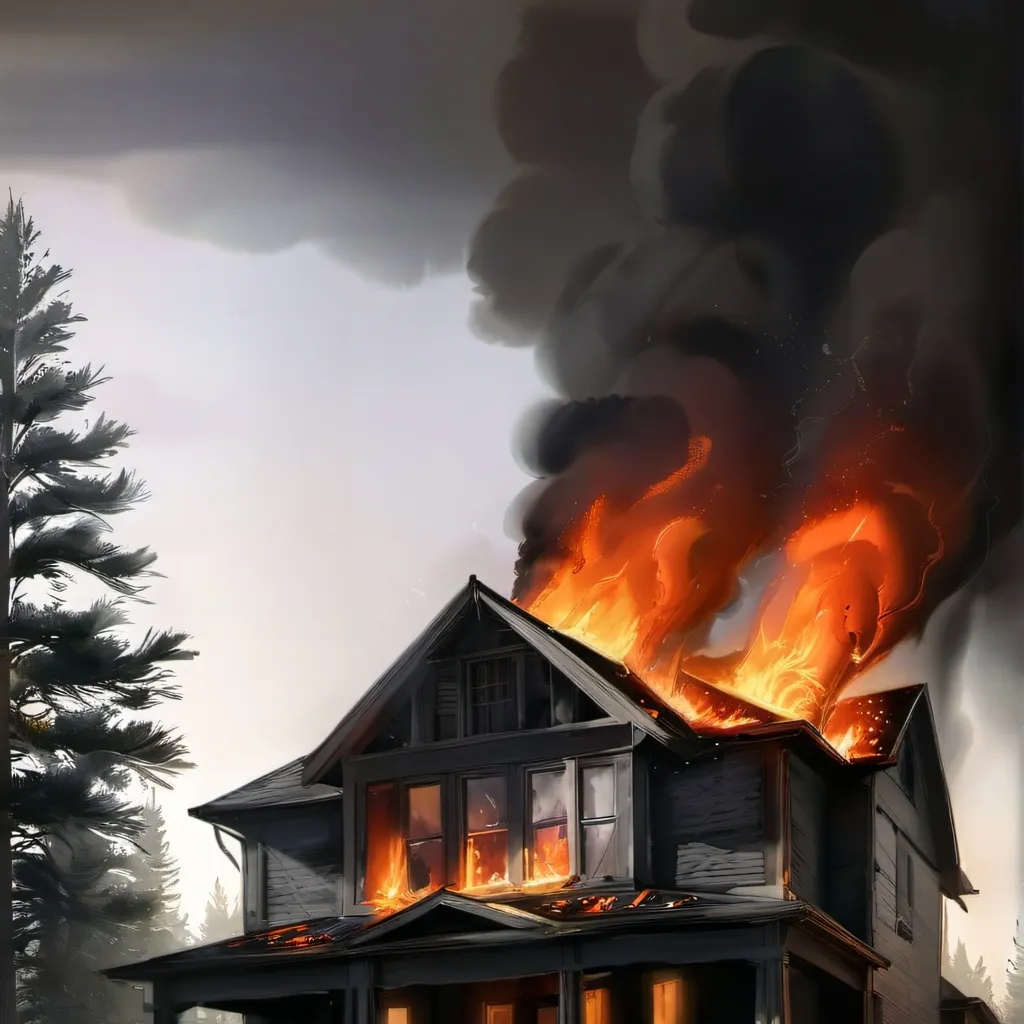 chat with ai character: burn house ?