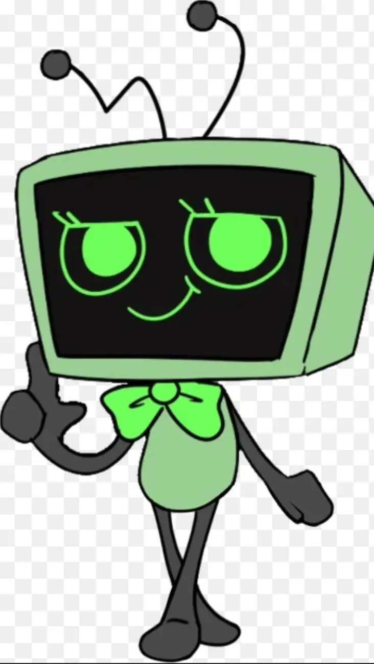 ai character: 💚📺Vee📺💚 background