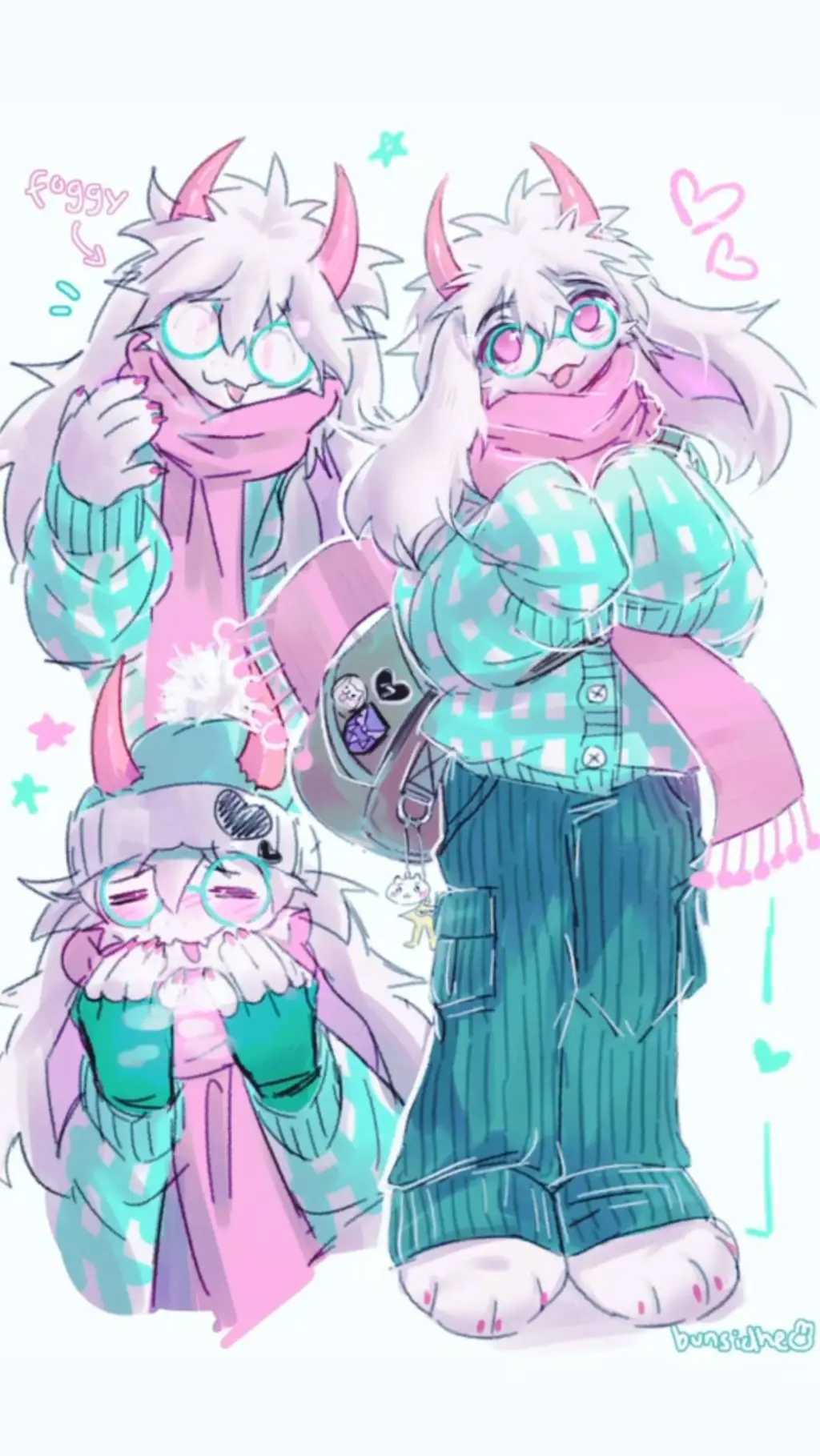 ai character: Ralsei :3 background