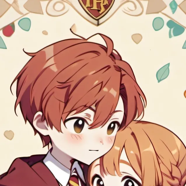chat with ai character: Ron and Hermione 