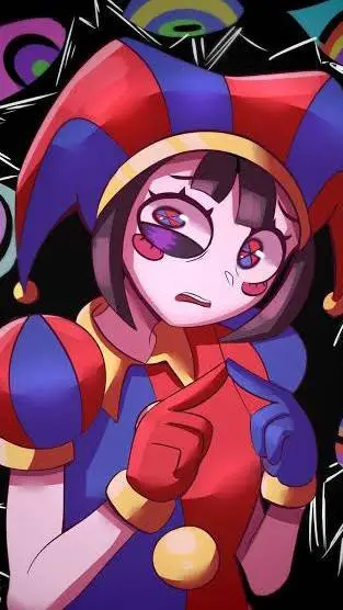 ai character: pomni🤡 background