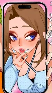 ai character: dawn background
