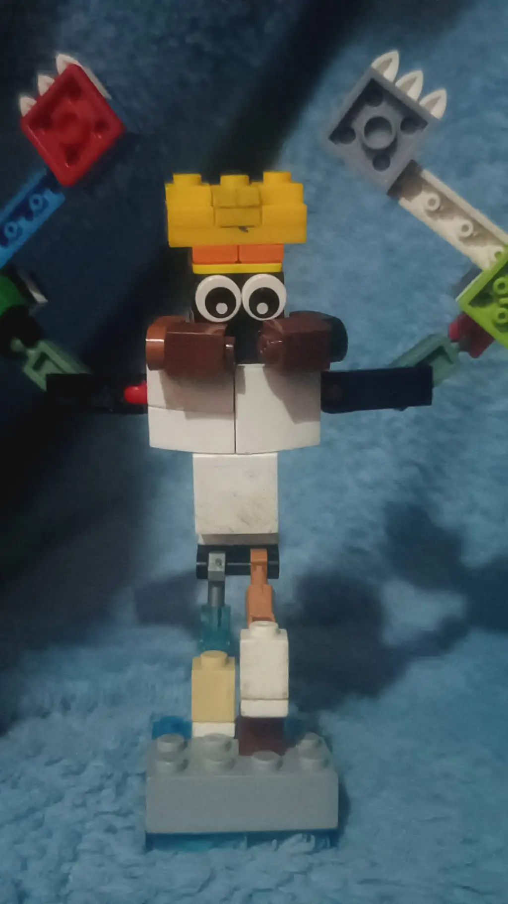 ai character: el rey oveja araña background