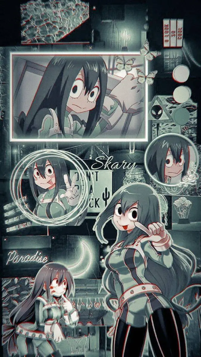 ai character: Tsuyu Asui background