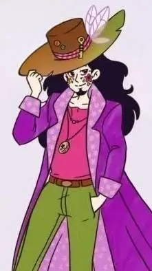 ai character: Floreante viajante background