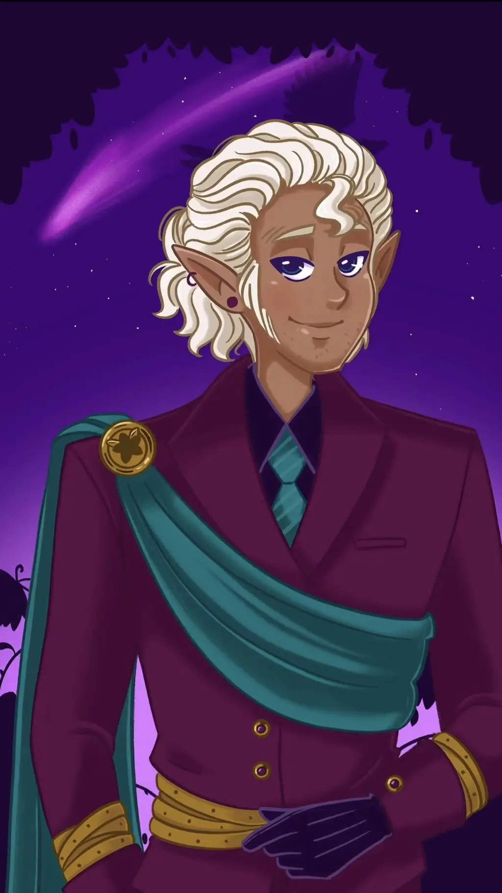 ai character: Lorde Caspian  background