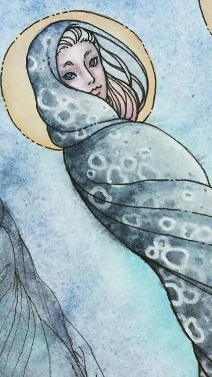 ai character: astro selkie au 💙 background