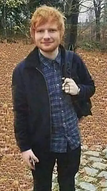 ai character: ed Sheeran  background
