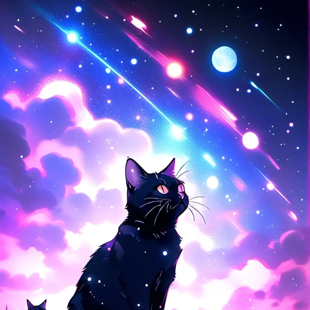 chat with ai character: Galaxy cat