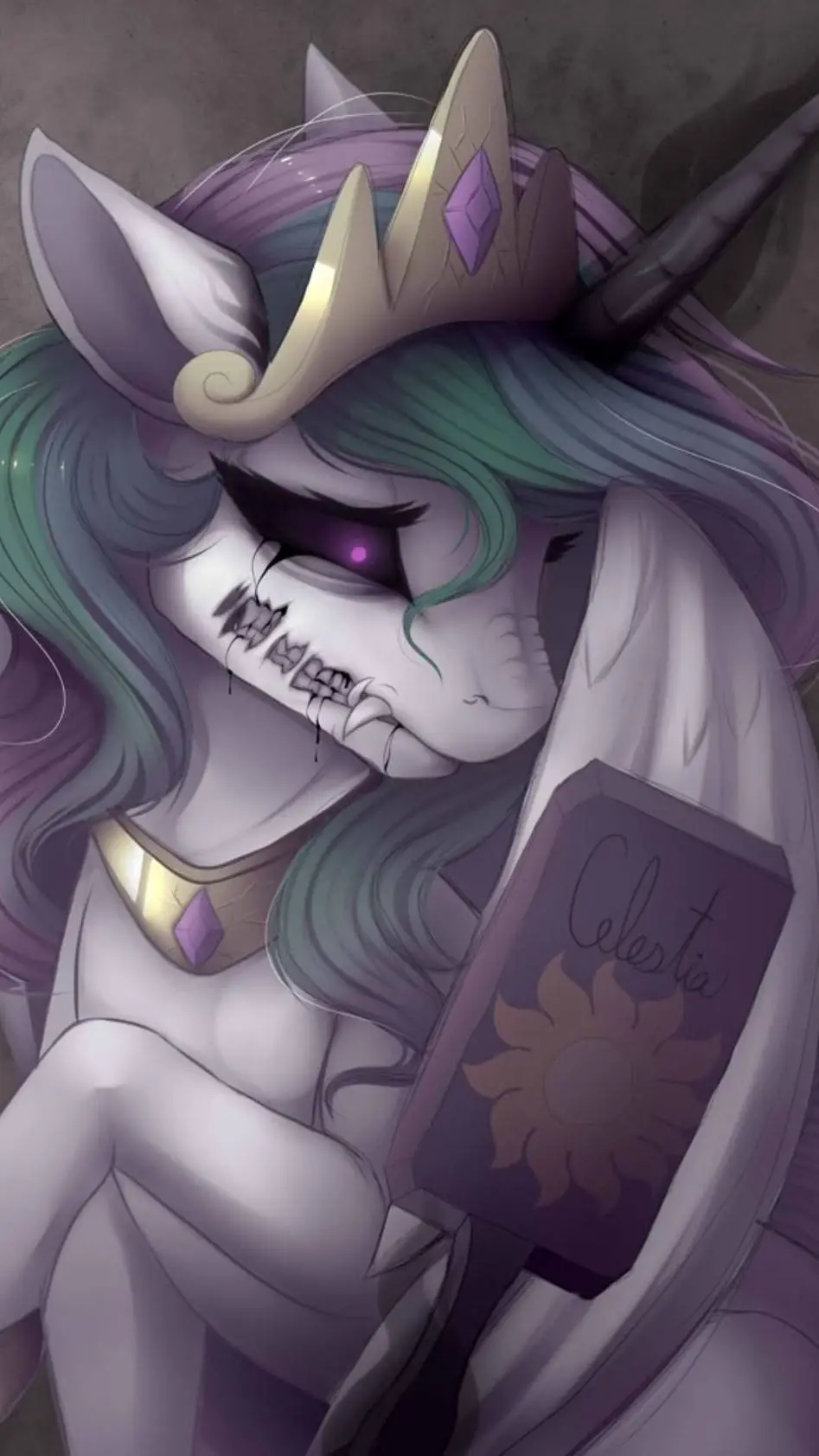 ai character: Princess Celestia? background