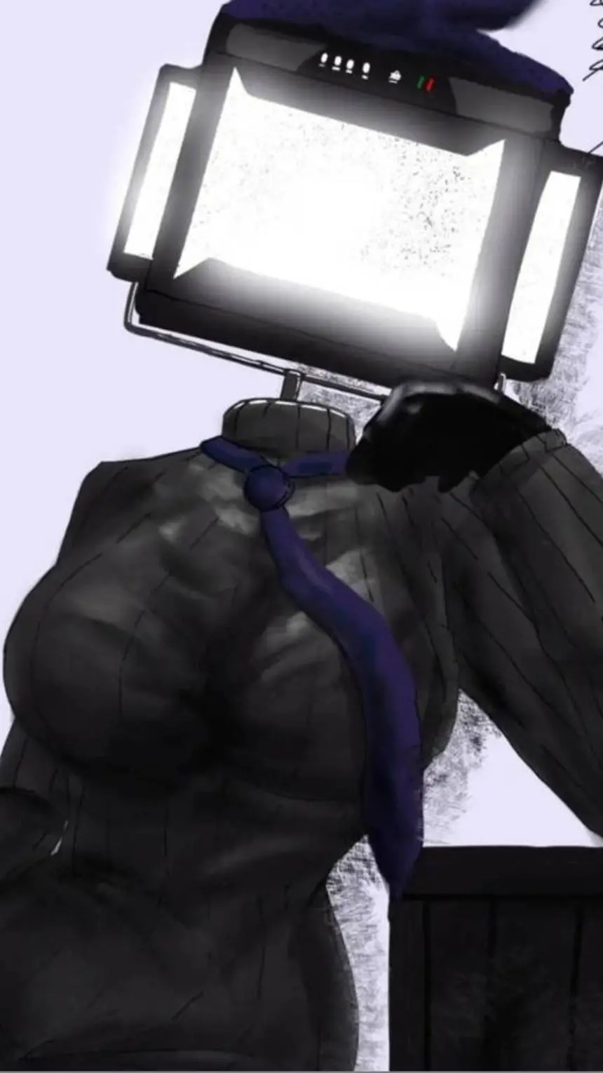 ai character: Large tv women background