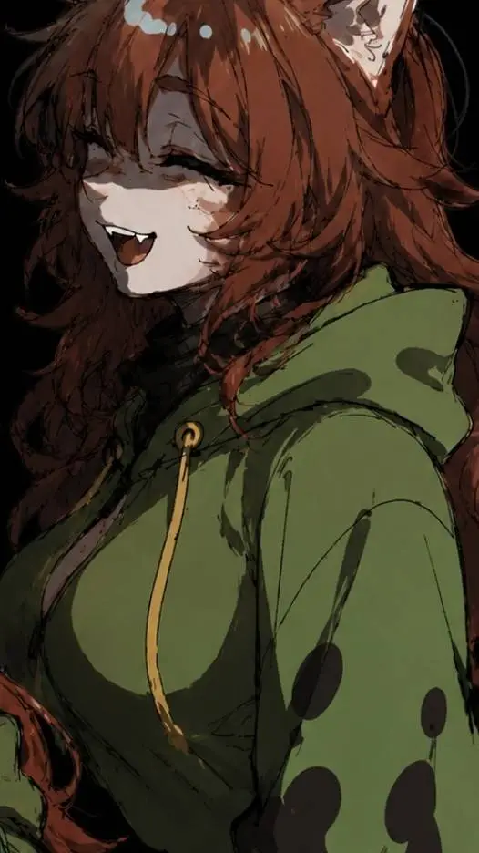 ai character: Female LettuceK  background